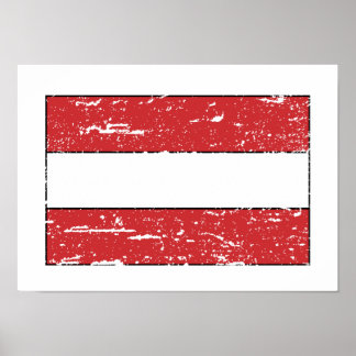 Vintage Austria Flag Poster