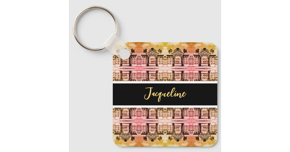 Gate Key Chain Vintage Austria Vienna Belvedere castle gate Keychain | Zazzle
