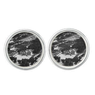 Vintage Austria Vienna Belvedere park overview Cufflinks