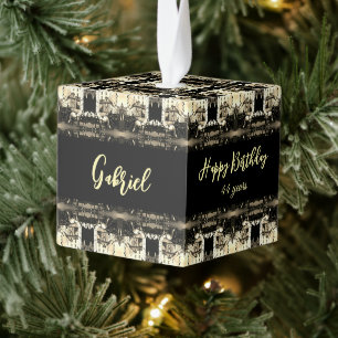 Vintage Austria Vienna Dreimaderlhaus Fiaker Cube Ornament