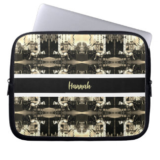Vintage Austria Vienna Dreimaderlhaus Fiaker Laptop Sleeve