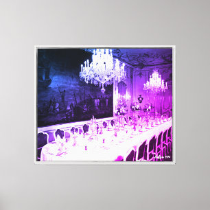Vintage Austria Vienna Hofburg palace Dining room Canvas Print