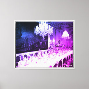 Vintage Austria Vienna Hofburg palace Dining room Canvas Print