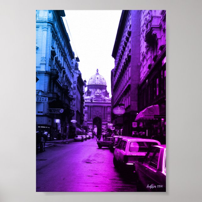 Vintage Austria Vienna Imperial Palace Poster (Front)