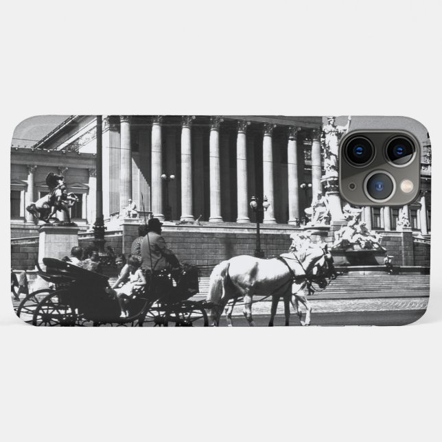 Vintage Austria Vienna parliament Case-Mate iPhone Case (Back (Horizontal))