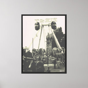 Vintage Austria Vienna Prater amusement park Canvas Print