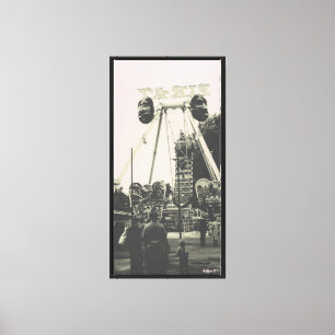 Vintage Austria Vienna Prater amusement park Canvas Print