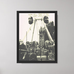 Vintage Austria Vienna Prater amusement park Canvas Print
