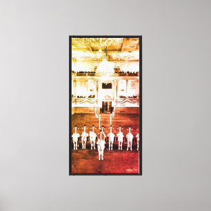 Vintage Austria Vienna Spanish Courbette Canvas Print