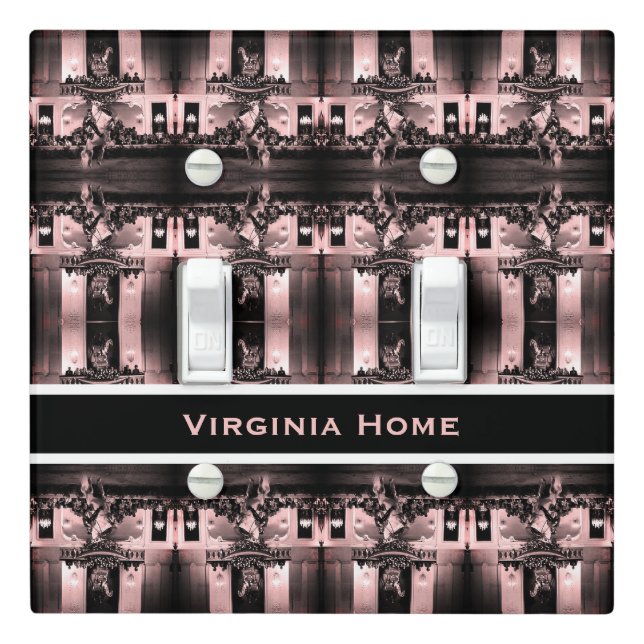 Vintage Austria Vienna Spanish Courbette Light Switch Cover (In Situ)