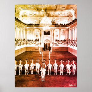 Vintage Austria Vienna Spanish Courbette Poster