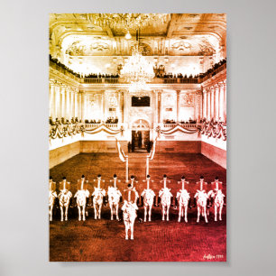 Vintage Austria Vienna Spanish Courbette Poster