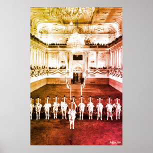 Vintage Austria Vienna Spanish Courbette Poster