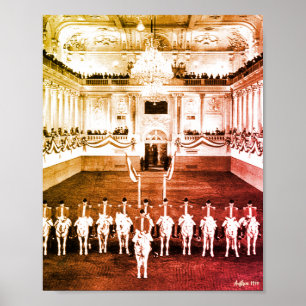 Vintage Austria Vienna Spanish Courbette Poster