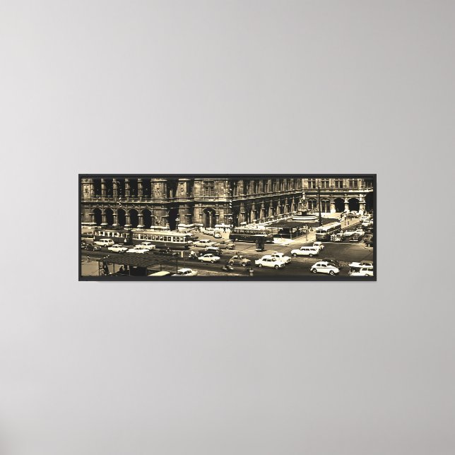 Vintage Austria Vienna Staatsoper opera Canvas Print (Front)