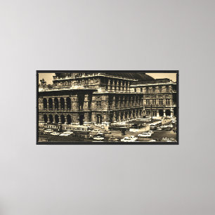 Vintage Austria Vienna Staatsoper opera Canvas Print