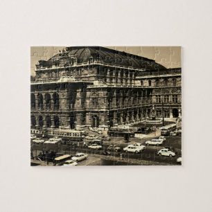 Vintage Austria Vienna Staatsoper opera Jigsaw Puzzle