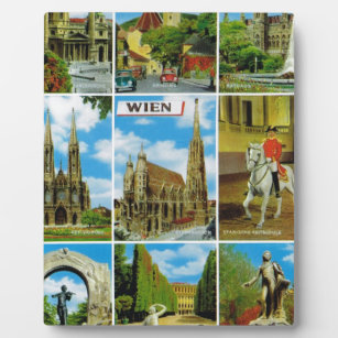 Vintage Austria, Wien, Vienna, Multiview Plaque