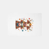 Vintage Autism Highland Cow Trio Peeking Cute Cow