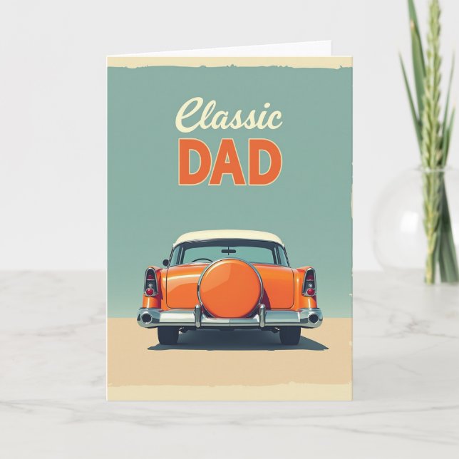 Vintage Auto Fathers Day Card (Front)