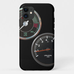Vintage auto instruments / Classic car gauges iPhone 11 Case