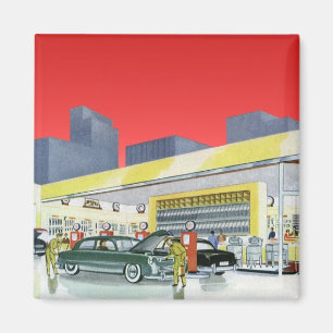 Vintage Auto Mechanics Complete Car Service Garage Magnet