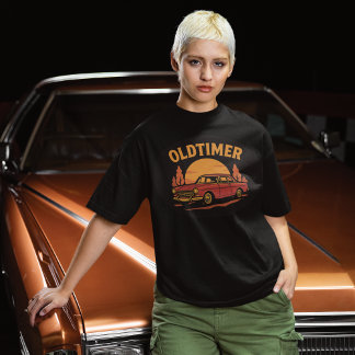 Vintage Auto Oldtimer Sunset Design T-Shirt