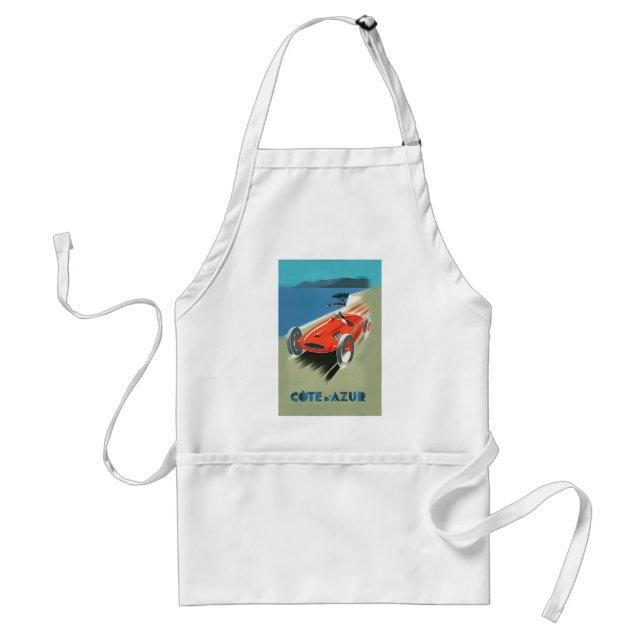 Vintage Auto Racing Adult Apron (Front)