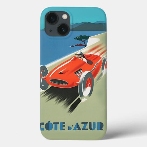 Vintage Auto Racing Cote DAzur iPhone 13 Case