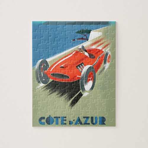 Vintage Auto Racing Jigsaw Puzzle