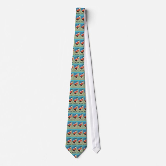 Vintage Auto Racing Neck Tie (Front)