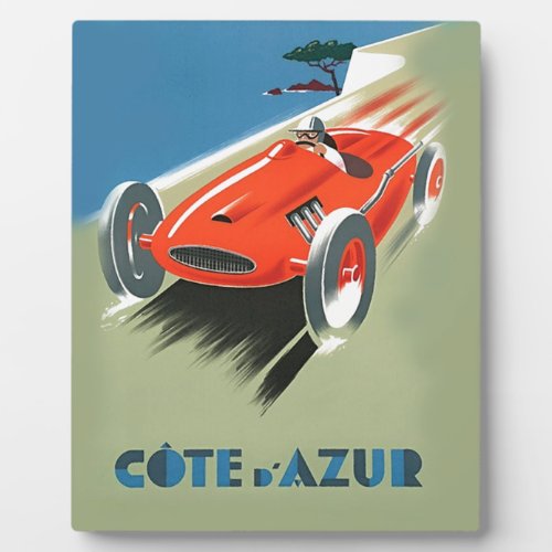 Vintage Auto Racing Plaque