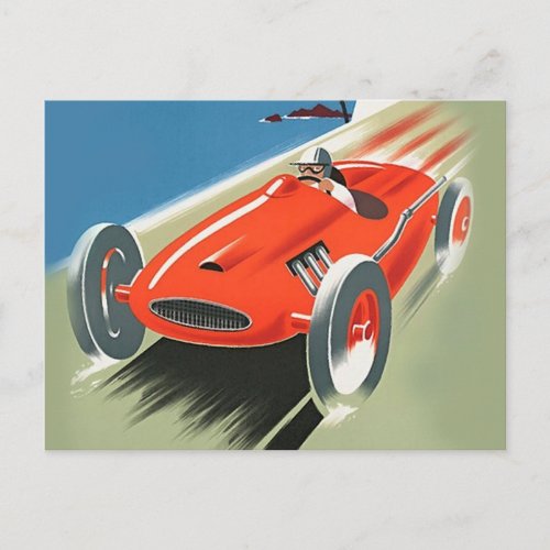 Vintage Auto Racing Post Cards
