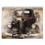 Vintage Auto Rusty Old Cars Calendar