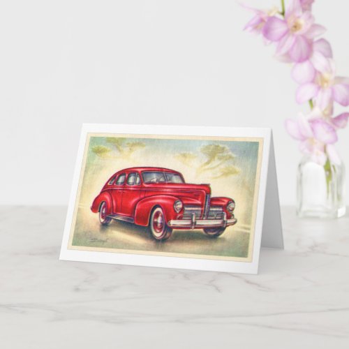 Vintage Automobile 1940 Nash Ambassador Card