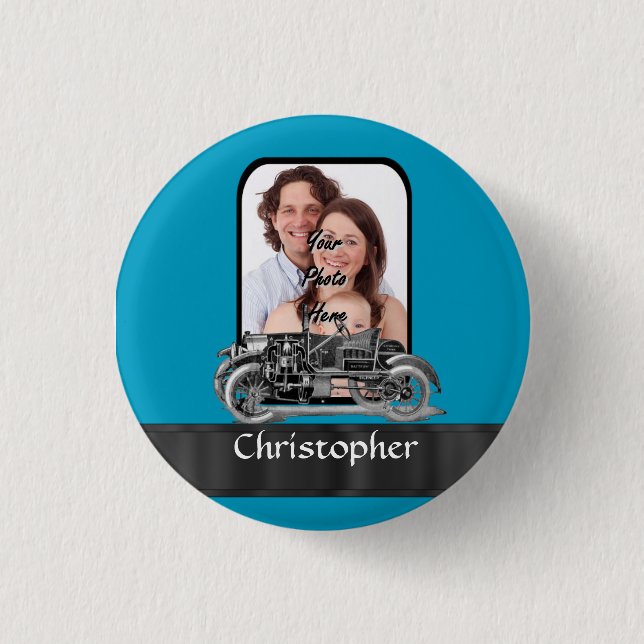 Vintage automobile button (Front)