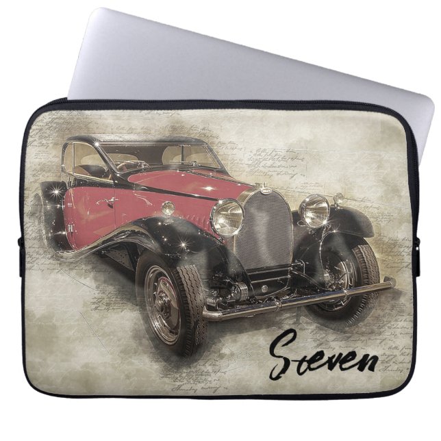 Vintage  Automobile  Laptop Sleeve (Front)