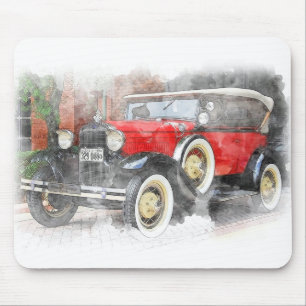 Vintage Automobile Mouse Pad