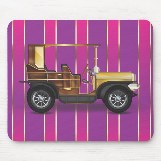 Vintage Automobile Mouse Pad (Front)