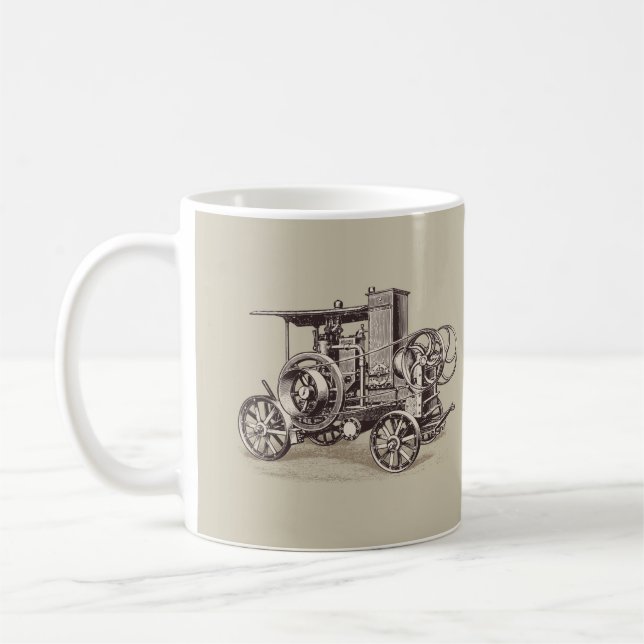 Vintage Automobile Transportation Coffee Mug (Left)