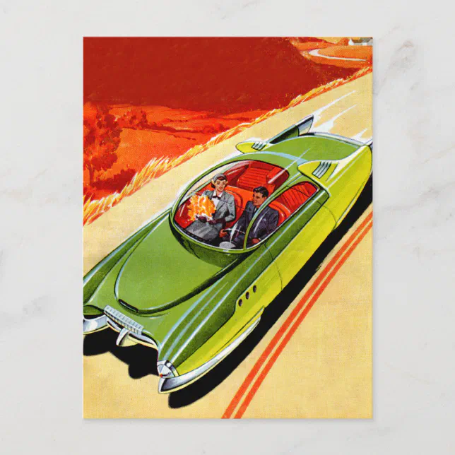 Vintage Automobiles Kaiser Frasier Concept Postcard | Zazzle