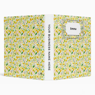 Vintage Autumn Botanical Forest  3 Ring Binder