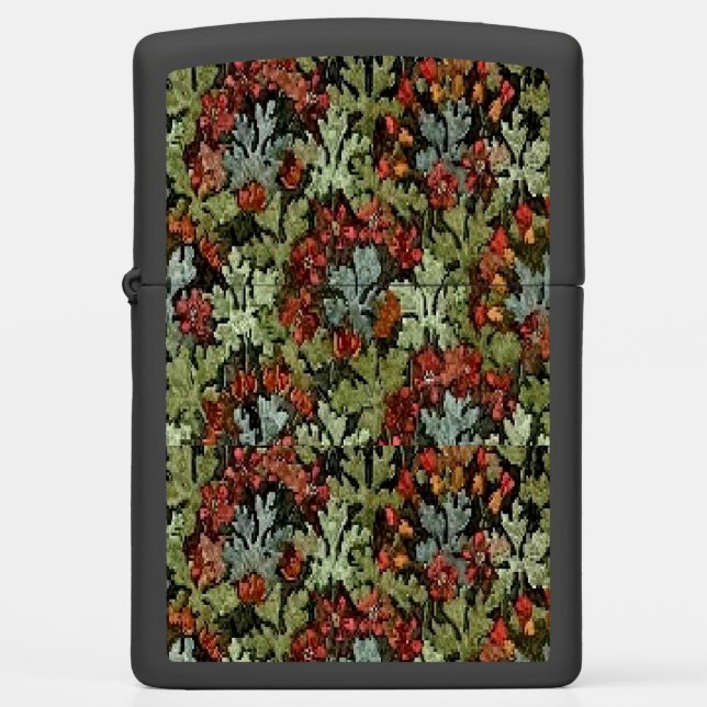 Vintage Autumn Floral Zippo Lighter (Front)