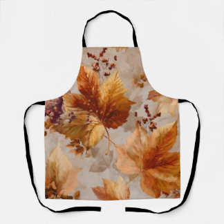Vintage Autumn leaves  Apron