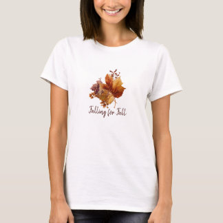 Vintage Autumn leaves  T-Shirt