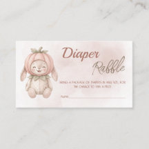 Vintage Autumn Pumpkin Baby Shower Diaper Raffle