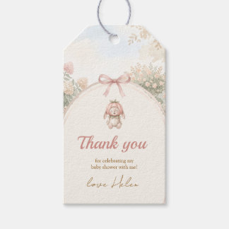 Vintage Autumn Pumpkin Baby Shower Favor Tag