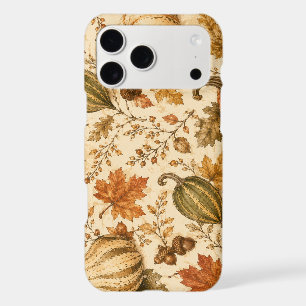 Vintage Autumn Pumpkin & Gourds Pattern iPhone 17 Pro Max Case