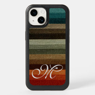 Vintage Autumn Striped Pattern, Warm Earth Tones OtterBox iPhone 14 Case