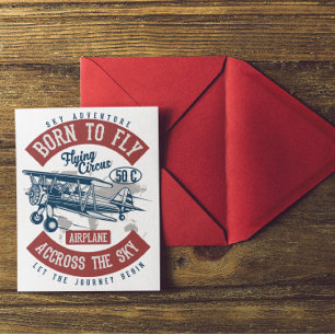 Vintage Aviation Airplane Color Postcard